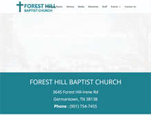 Tablet Screenshot of foresthillbc.com